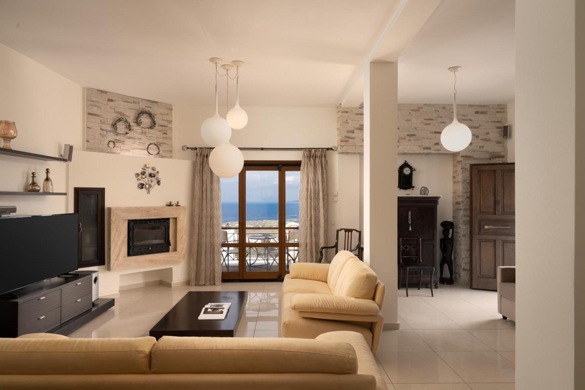 Central Seaview Heven Apartment In Fira  Luaran gambar