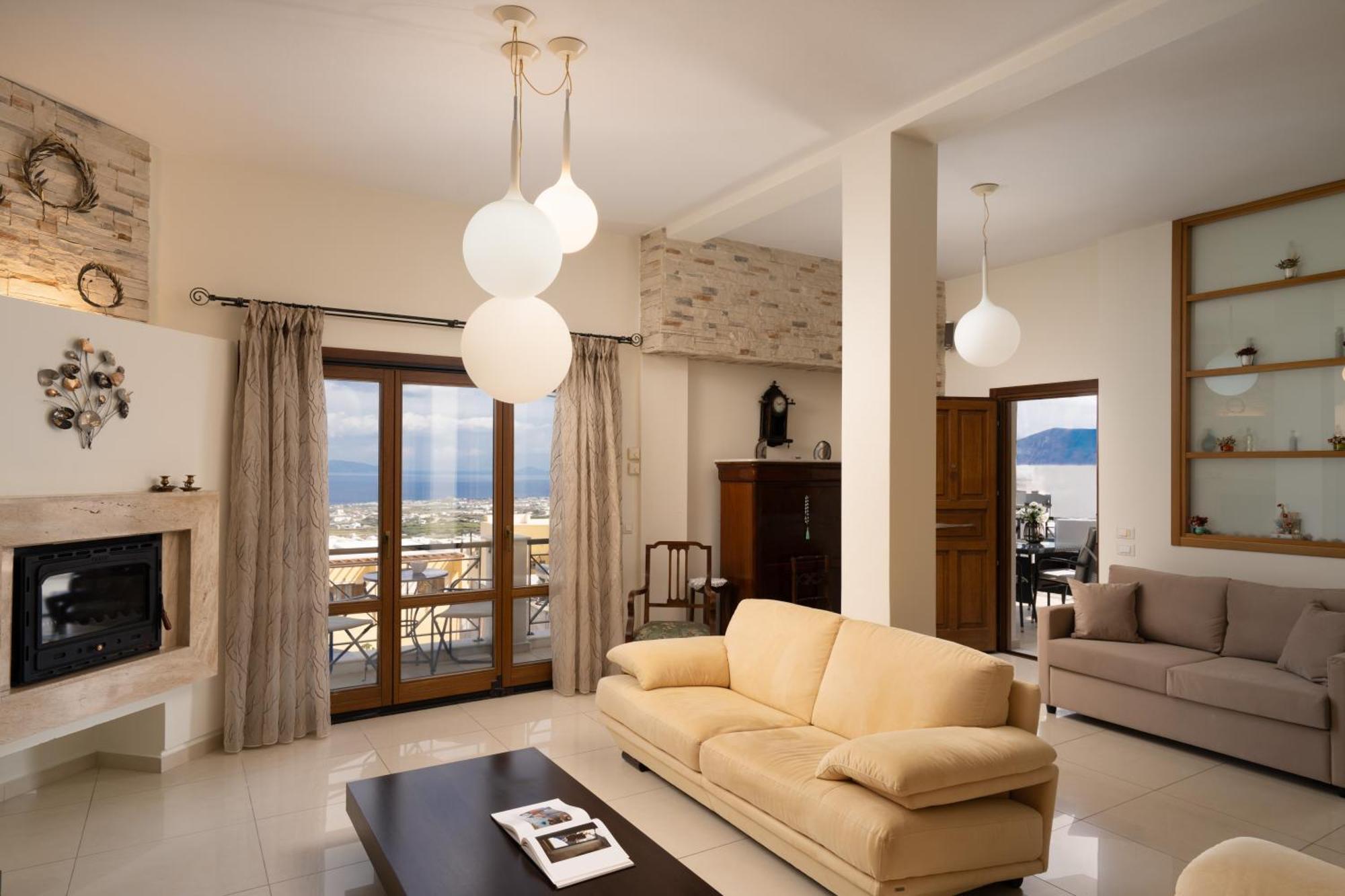 Central Seaview Heven Apartment In Fira  Luaran gambar